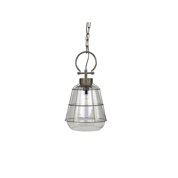 Chic Antique / Stropná lampa Factory Antique Coal