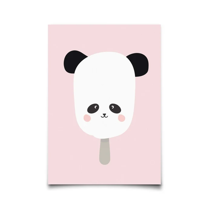 EEF lillemor / Pohľadnica Ice-cream Panda A6