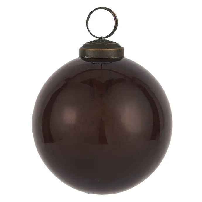 IB LAURSEN / Vánoční baňka Pebbled Glass Bordeaux 8cm
