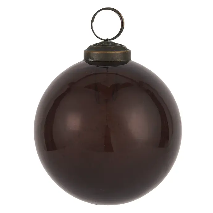 Ib Laursen / Vánoční baňka Pebbled Glass Bordeaux 8cm