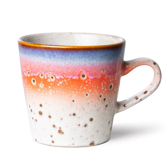 HK living / Keramický hrnček 70's Americano Asteroids 250 ml