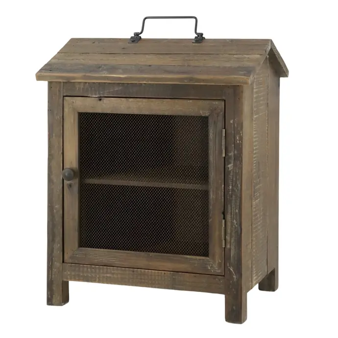 Chic Antique / Úložná skříňka z recyklovaného dřeva Meatsafe