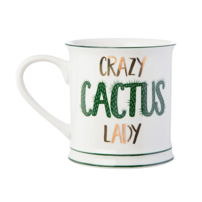 sass & belle / Porcelánový hrnček Crazy Cactus Lady