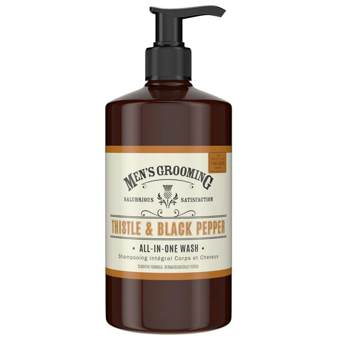 SCOTTISH FINE SOAPS / Pánský mycí gel na tělo a vlasy Thistle & Black Pepper 500 ml