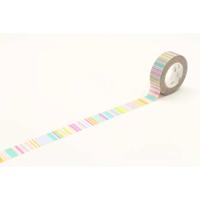mt / Designová samolepicí páska Multi border pastel