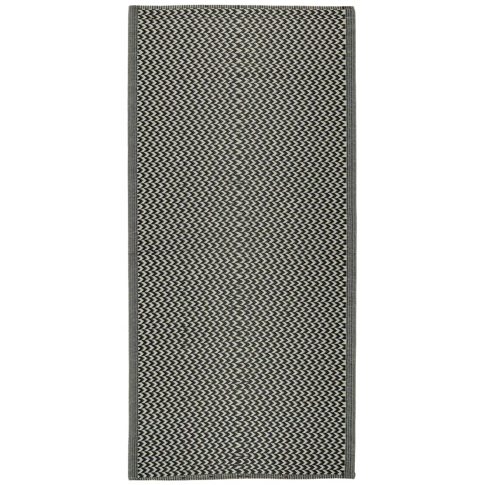 IB LAURSEN / Plastový koberec Recycled Black&White 90x180 cm