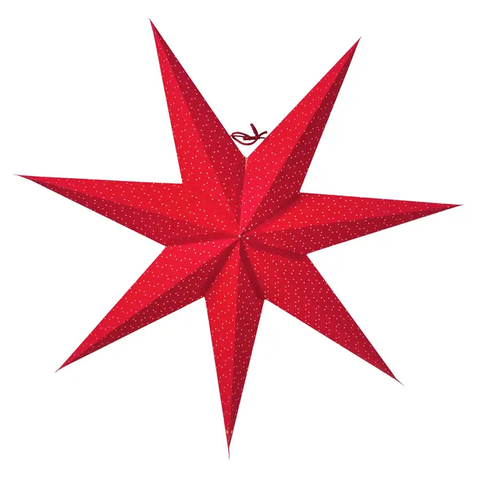 watt & VEKE / Závesná svietiaca hviezda Aino Red 60 cm