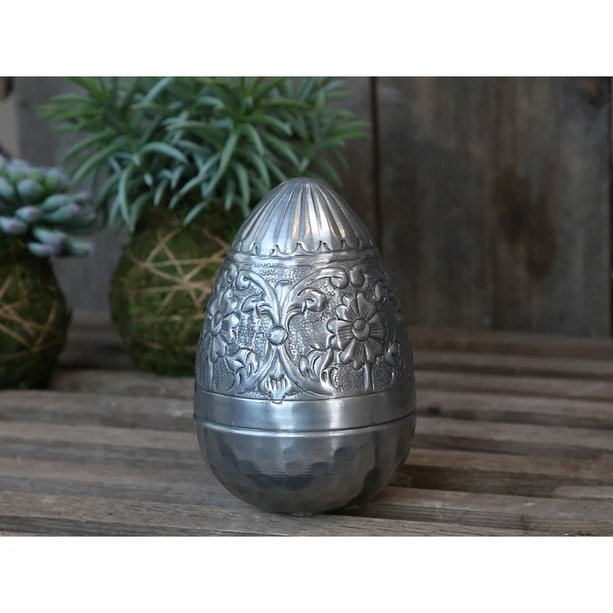 Chic Antique / Dekorativní kovové vajíčko Reims Egg