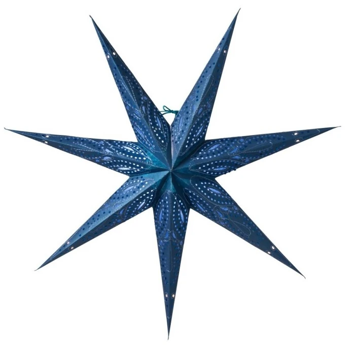 Watt & Veke / Závěsná svítící hvězda Ebba Blue 80 cm