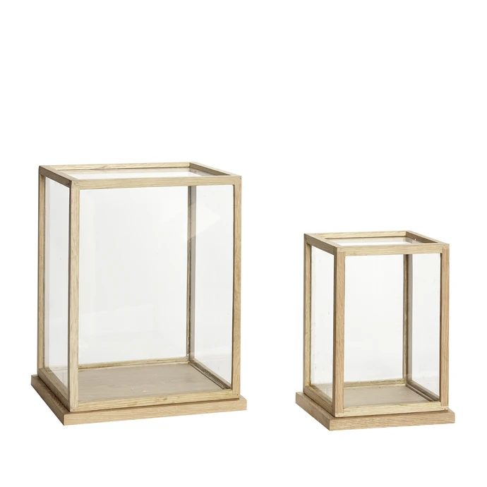 Hübsch / Presklený box v drevenom ráme