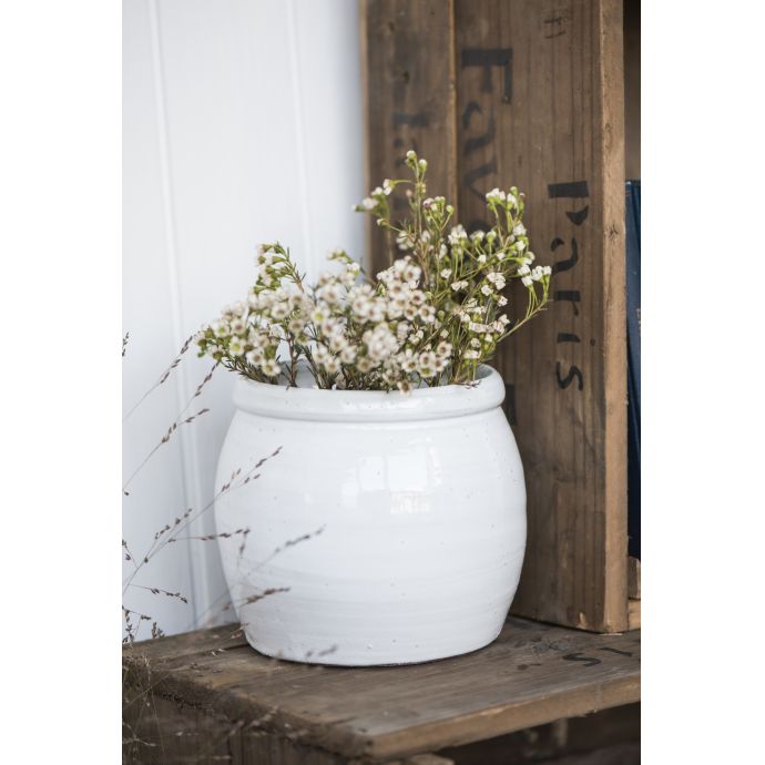 IB LAURSEN / Keramický kvetináč Bocal White 16 cm