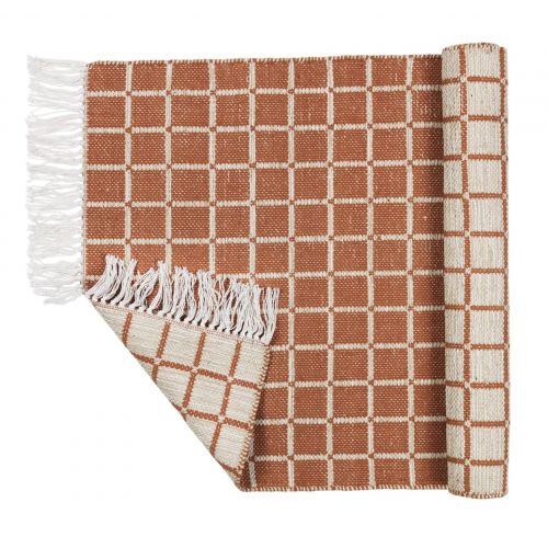 Broste / Bavlnený koberec Henny Rustic Brown 70×140 cm