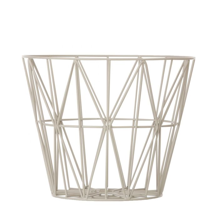 ferm LIVING / Drátěný koš Grey - small