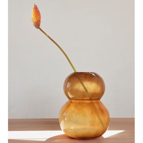 OYOY / Skleněná designová váza Lasi Amber