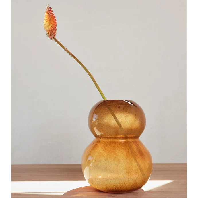 OYOY / Sklenená dizajnová váza Lasi Amber