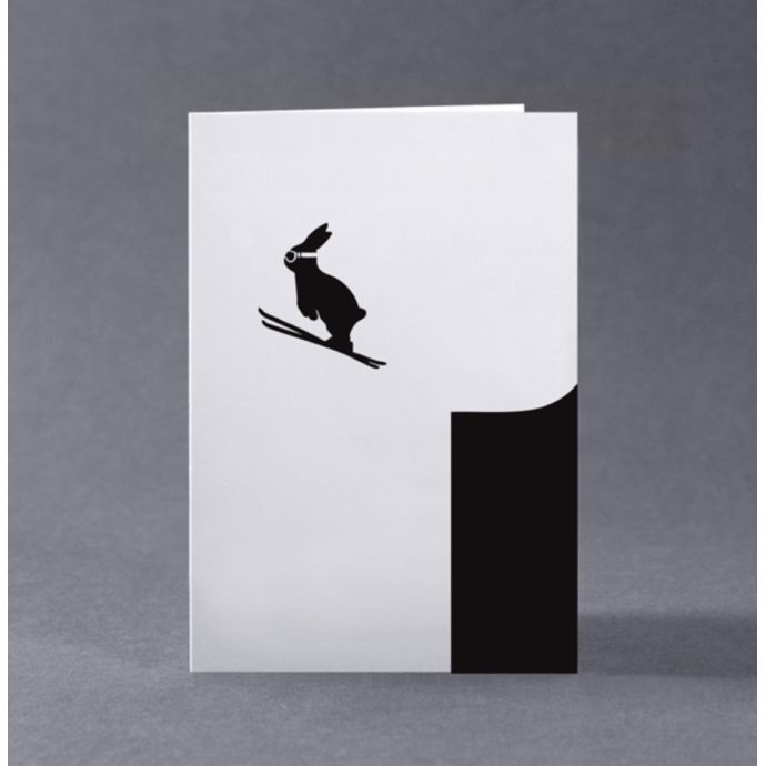 HAM / Vánoční přání s králíkem Ski Jumping Rabbit