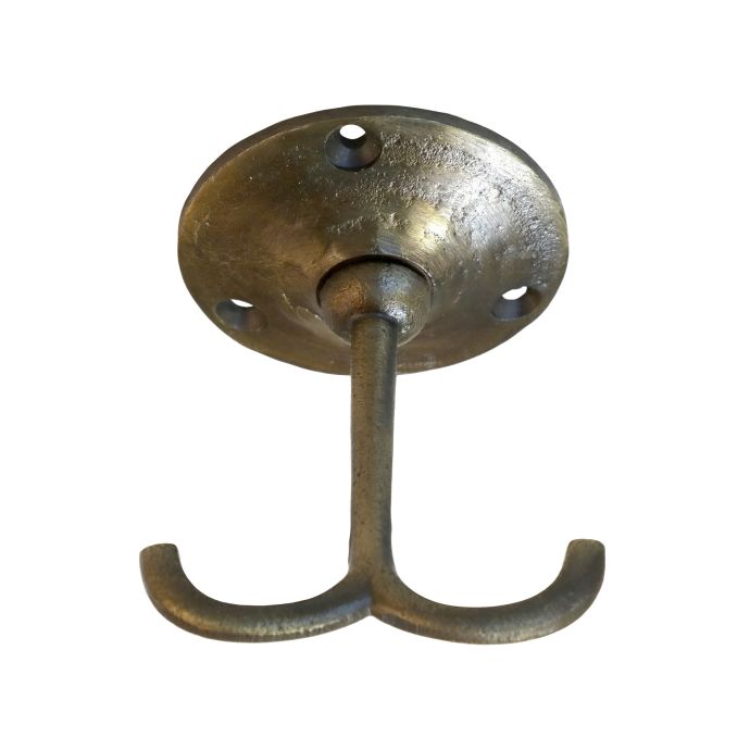 Chic Antique / Kovový dvojitý háčik Brass
