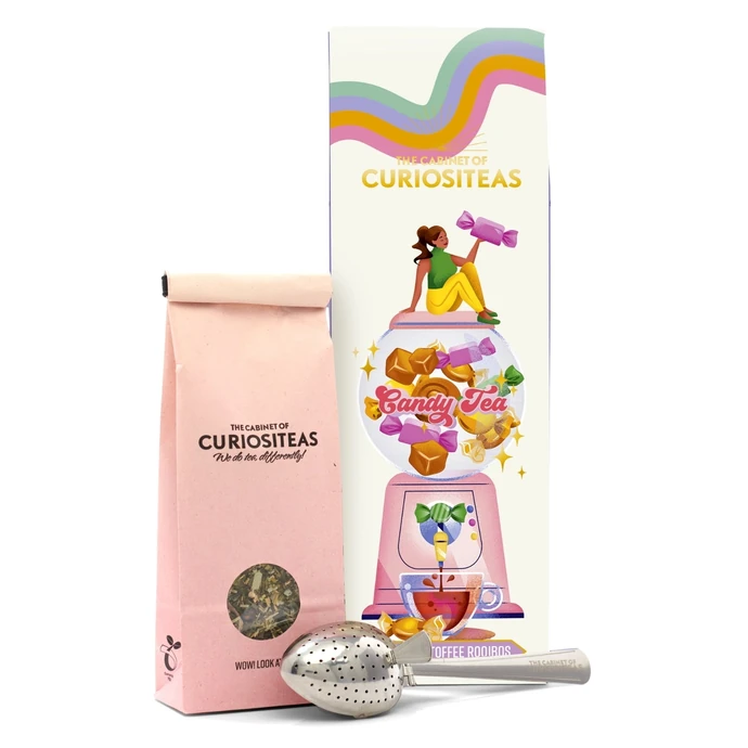 The Cabinet of CURIOSITEAS / Čaj rooibos Candy Tea Caramel/Toffee 70 g + sitko