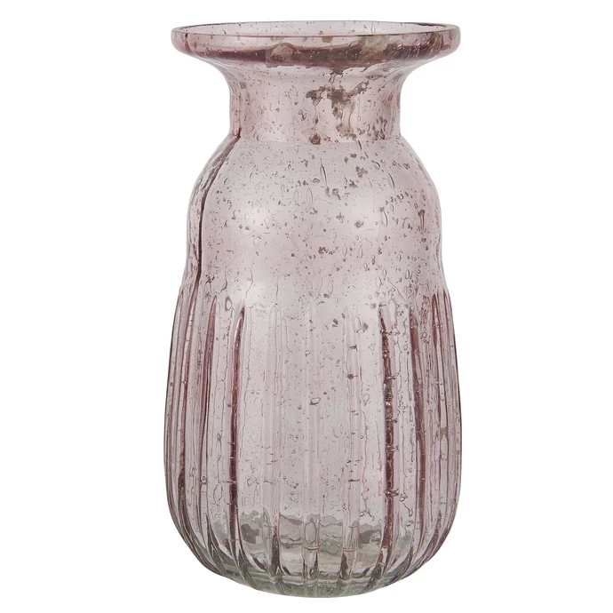 Ib Laursen / Váza Hyacint Pebbled Glass Rose