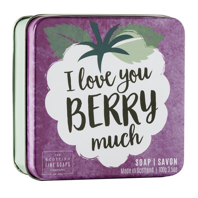 SCOTTISH FINE SOAPS / Mydlo v plechovej krabičke Berry 100 g