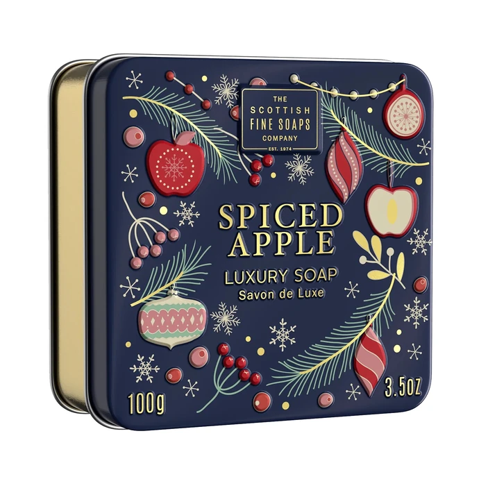 SCOTTISH FINE SOAPS / Mýdlo v plechové krabičce Spiced Apple 100 g