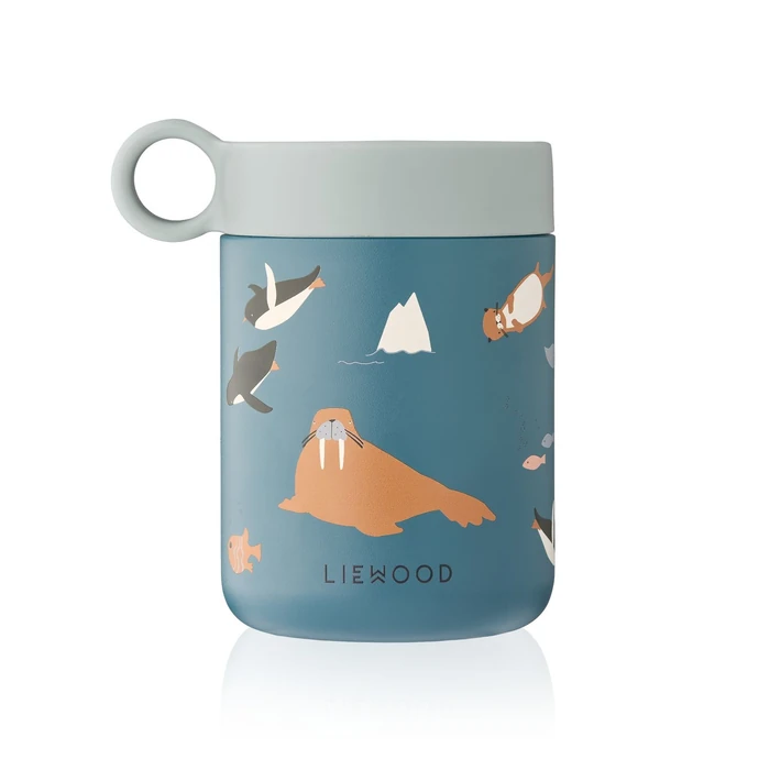 LIEWOOD / Dětská termoska na jídlo i nápoje Kiani Arcit Sea 350 ml
