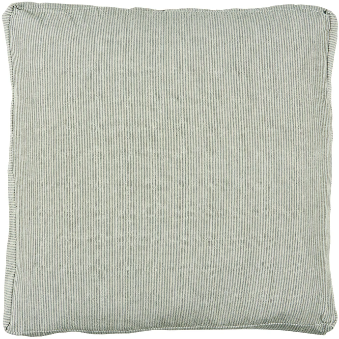 IB LAURSEN / Bavlněný povlak na podsedák Green Stripes 45x45 cm
