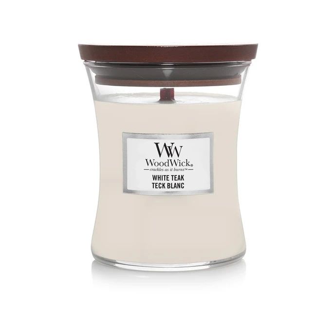 WoodWick / Vonná sviečka WoodWick - White Teak 275 g