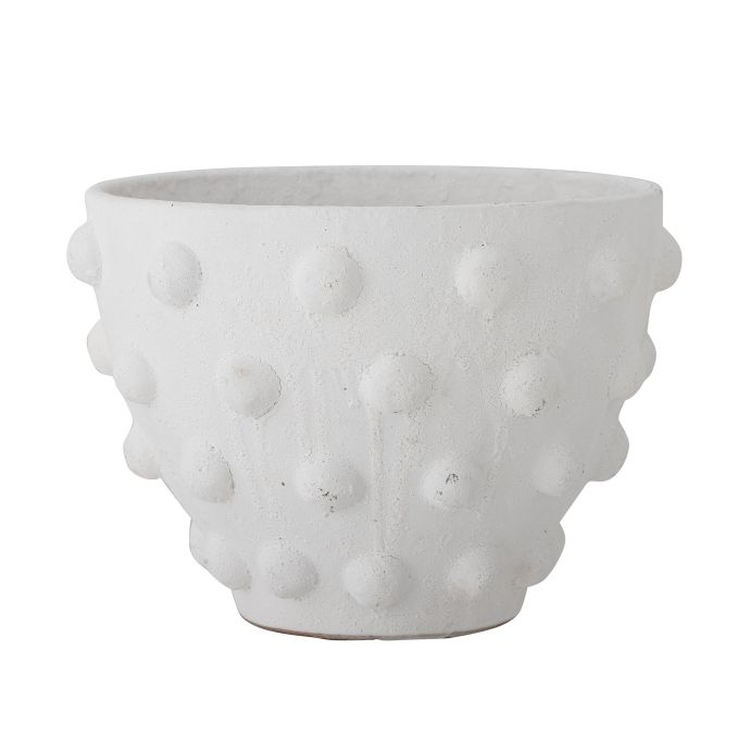 Bloomingville / Obal na kvetináč Rokiya White 20 cm