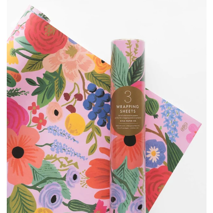 Rifle Paper Co. / Baliaci papier s kvetinami Garden Party - 3 listy