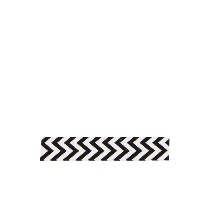 MADAM STOLTZ / Dizajnová samolepiaca páska ZigZag white/black