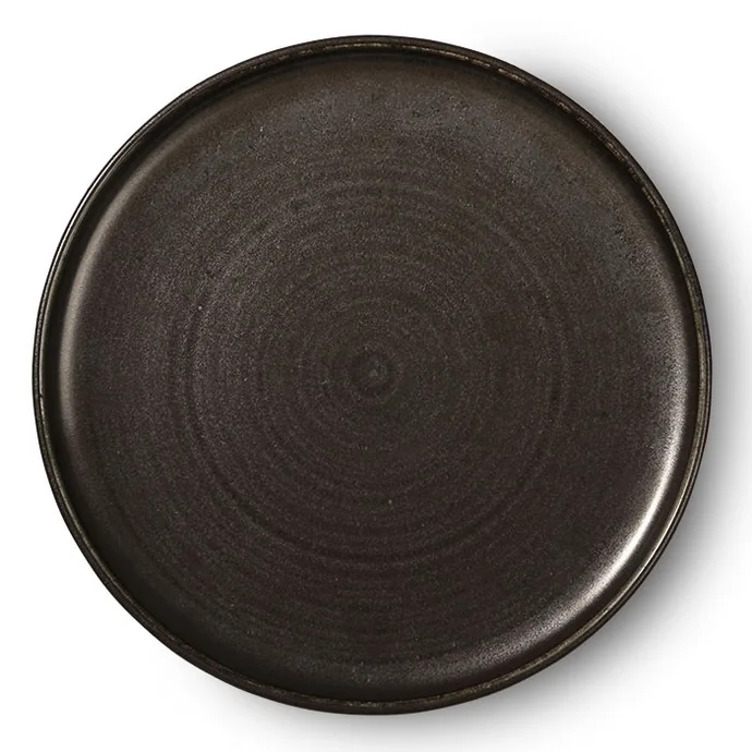 HK living / Porcelánový tanier Kyoto Black 26 cm