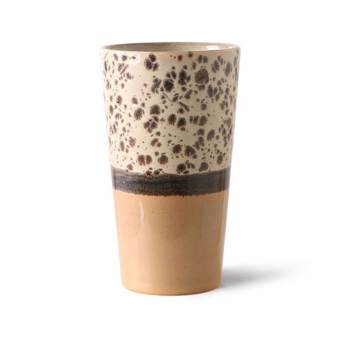 HK living / Keramický latte cup 70's Tropical 280 ml