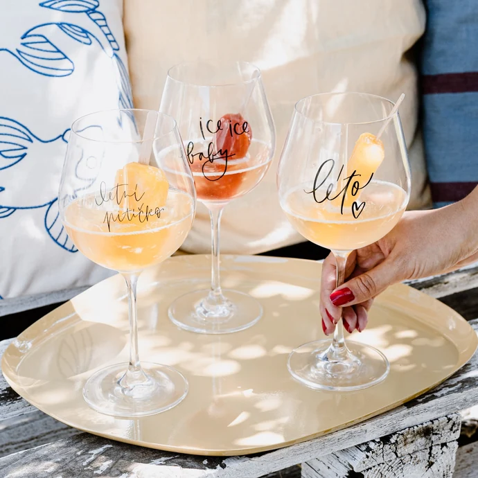 Bella Rose / Letné poháre na drink – set 3 ks