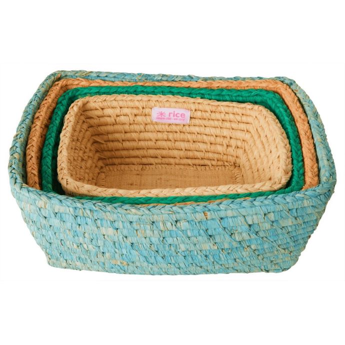 rice / Košík na chlieb Raffia Rectangular