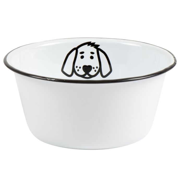 IB LAURSEN / Menšia smaltovaná miska Dog