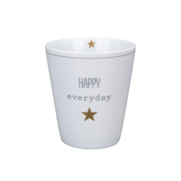 Krasilnikoff / Porcelánový latte hrnček Happy Everyday