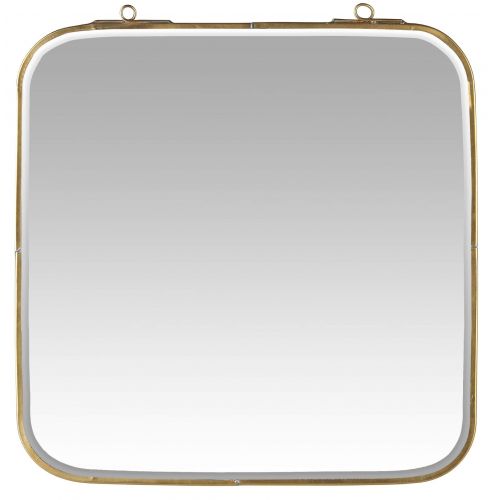 IB LAURSEN / Nástěnné zrcadlo v kovovém rámu Square 30 cm