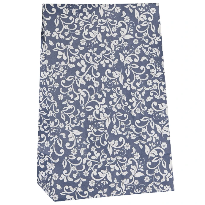 Ib Laursen / Papírový sáček Flower pattern Blue L