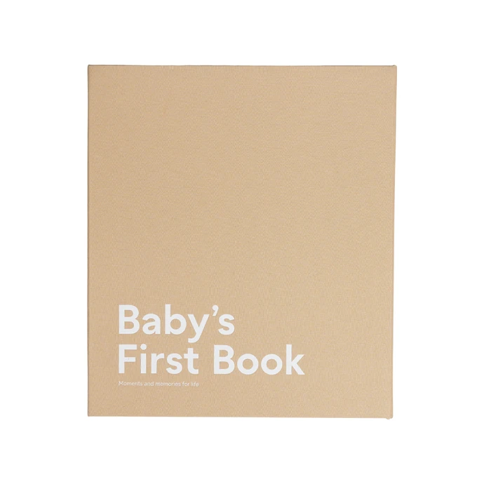 DESIGN LETTERS / Denník bábätka - Baby's First Book Beige
