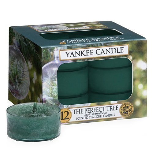 Yankee Candle / Čajové sviečky Yankee Candle 12 ks - The Perfect Tree