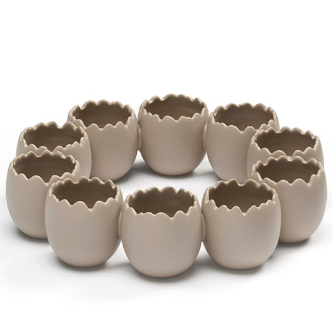 COOEE Design / Veľkonočný veniec Eggshell Sand 25 cm