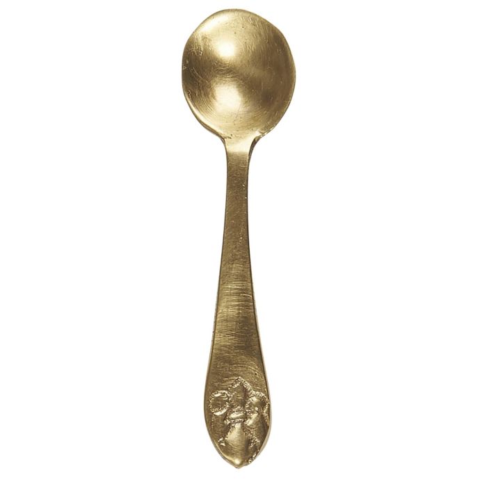IB LAURSEN / Kovová mini lyžička Salt Spoon Gold