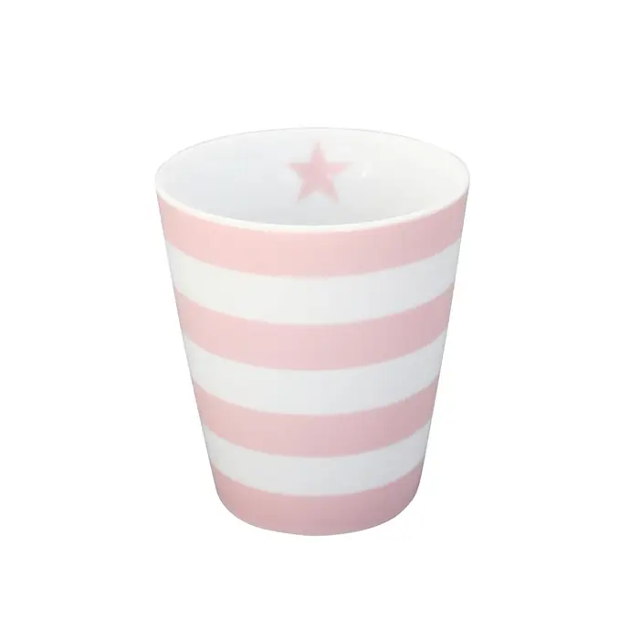 Krasilnikoff / Latte hrneček Stripes pink