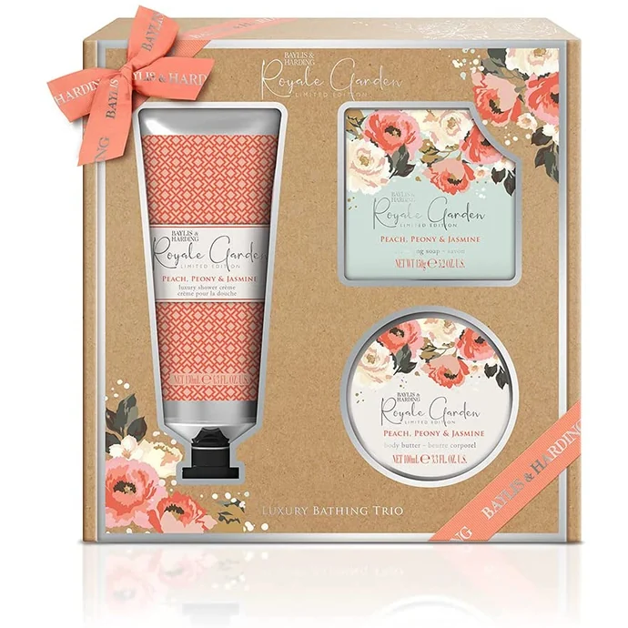 Baylis & Harding / Dárková sada tělové kosmetiky Peach, Peony & Jasmine