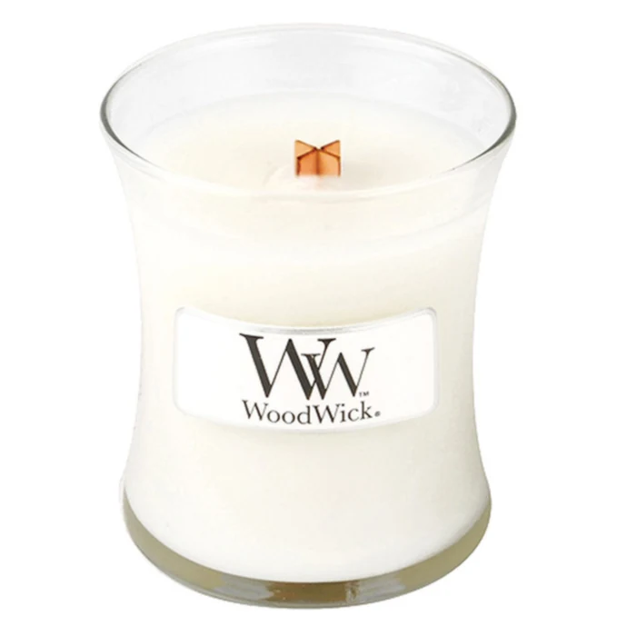 WoodWick / Vonná sviečka WoodWick - Čistá bielizeň 85 g