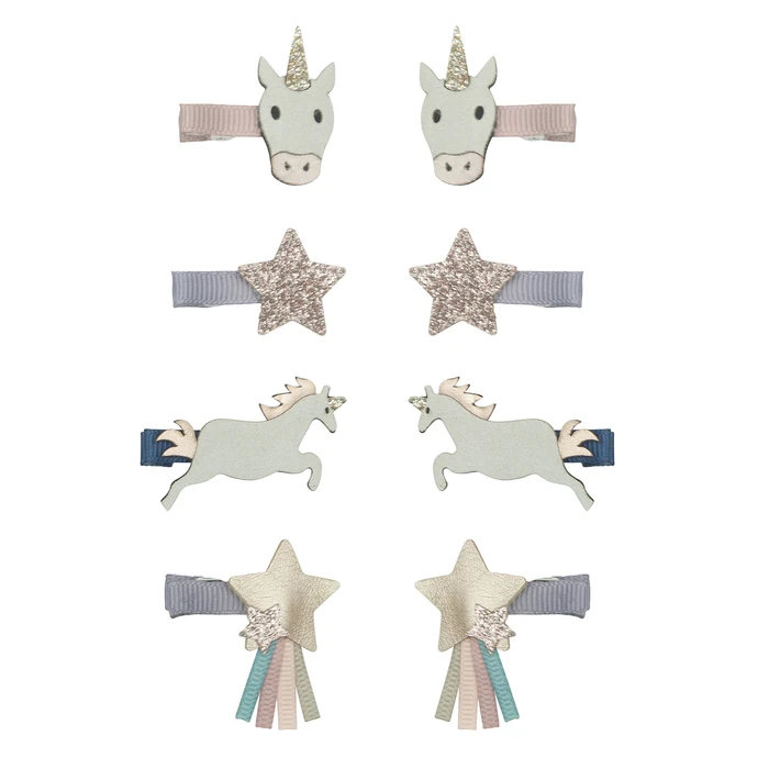 MIMI & LULA / Sponky do vlasov Unicorn mini clips – sada 8 ks