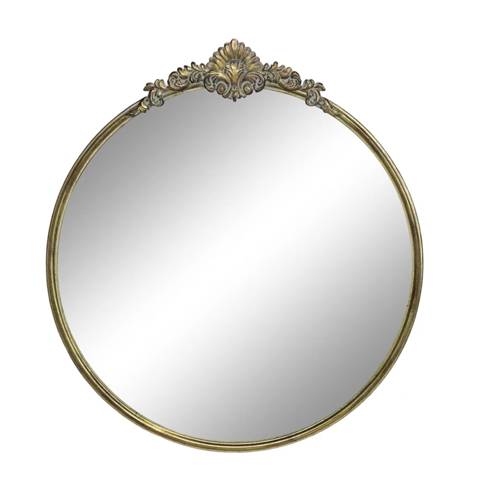 Chic Antique / Nástenné zrkadlo Round Décor Edge Ø 60 cm