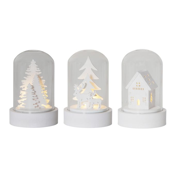 STAR TRADING / Svítící dekorace Winter Fairytale Kupol - set 3 kusů