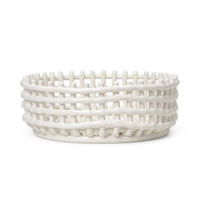 ferm LIVING / Keramický kôš Centrepiece Off White